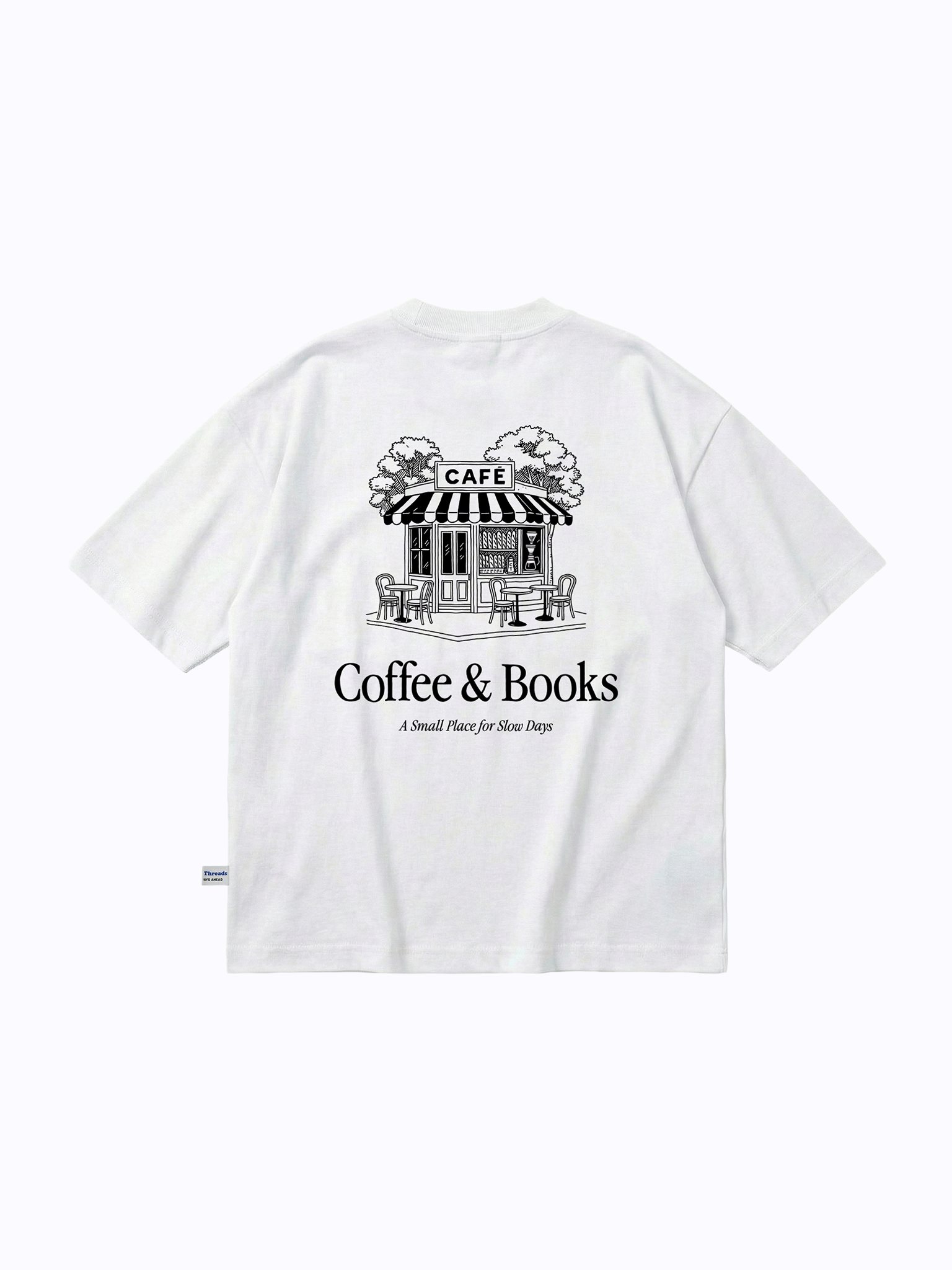 Coffee & Books Oversized Tee