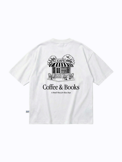 Coffee & Books Oversized Tee