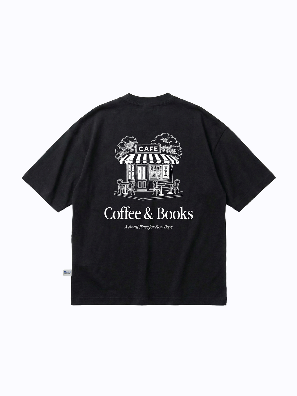 Coffee & Books Oversized Tee